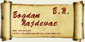Bogdan Majdevac vizit kartica